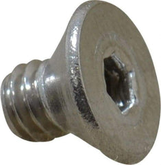 Value Collection - #8-32 UNC Hex Socket Drive, 82° Flat Screw - Grade 18-8 Stainless Steel, 1/4" OAL - Eagle Tool & Supply