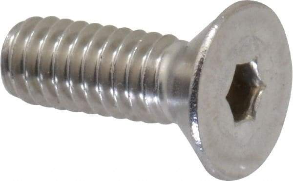Value Collection - #8-32 UNC Hex Socket Drive, 82° Flat Screw - Grade 18-8 Stainless Steel, 1/2" OAL - Eagle Tool & Supply