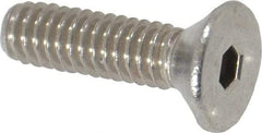 Value Collection - #8-32 UNC Hex Socket Drive, 82° Flat Screw - Grade 18-8 Stainless Steel, 5/8" OAL - Eagle Tool & Supply