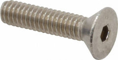 Value Collection - #8-32 UNC Hex Socket Drive, 82° Flat Screw - Grade 18-8 Stainless Steel, 3/4" OAL - Eagle Tool & Supply