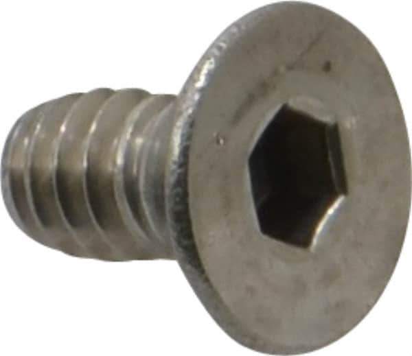 Value Collection - #10-24 UNC Hex Socket Drive, 82° Flat Screw - Grade 18-8 Stainless Steel, 3/8" OAL - Eagle Tool & Supply