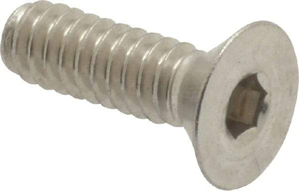 Value Collection - #10-24 UNC Hex Socket Drive, 82° Flat Screw - Grade 18-8 Stainless Steel, 5/8" OAL - Eagle Tool & Supply