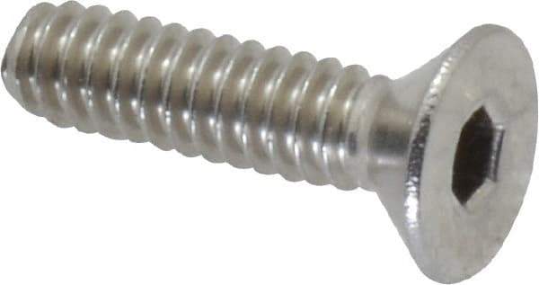 Value Collection - #10-24 UNC Hex Socket Drive, 82° Flat Screw - Grade 18-8 Stainless Steel, 3/4" OAL - Eagle Tool & Supply