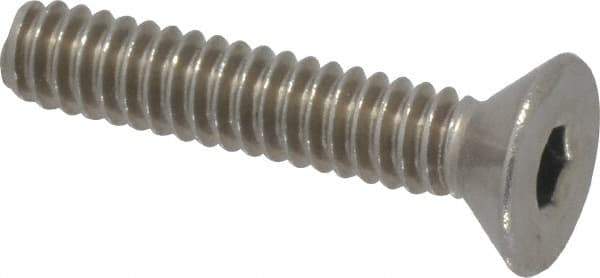 Value Collection - #10-24 UNC Hex Socket Drive, 82° Flat Screw - Grade 18-8 Stainless Steel, 1" OAL - Eagle Tool & Supply