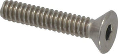 Value Collection - #10-24 UNC Hex Socket Drive, 82° Flat Screw - Grade 18-8 Stainless Steel, 1" OAL - Eagle Tool & Supply