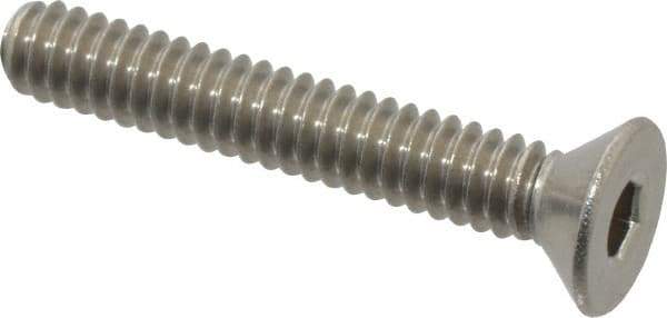 Value Collection - #10-24 UNC Hex Socket Drive, 82° Flat Screw - Grade 18-8 Stainless Steel, 1-1/4" OAL - Eagle Tool & Supply
