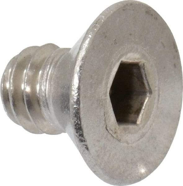 Value Collection - 1/4-20 UNC Hex Socket Drive, 82° Flat Screw - Grade 18-8 Stainless Steel, 3/8" OAL - Eagle Tool & Supply