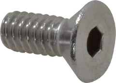 Value Collection - 1/4-20 UNC Hex Socket Drive, 82° Flat Screw - Grade 18-8 Stainless Steel, 5/8" OAL - Eagle Tool & Supply