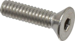 Value Collection - 3/8-16 UNC Hex Socket Drive, 82° Flat Screw - Grade 18-8 Stainless Steel, Uncoated, Fully Threaded, 2-1/2" OAL - Eagle Tool & Supply