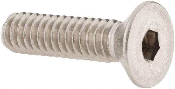 Value Collection - 1/4-20 UNC Hex Socket Drive, 82° Flat Screw - Grade 18-8 Stainless Steel, 1" OAL - Eagle Tool & Supply