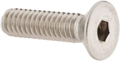 Value Collection - 1/4-20 UNC Hex Socket Drive, 82° Flat Screw - Grade 18-8 Stainless Steel, 1" OAL - Eagle Tool & Supply