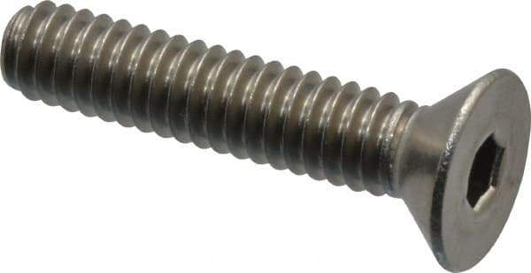 Value Collection - 1/4-20 UNC Hex Socket Drive, 82° Flat Screw - Grade 18-8 Stainless Steel, 1-1/4" OAL - Eagle Tool & Supply