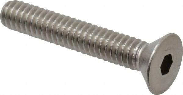 Value Collection - 1/4-20 UNC Hex Socket Drive, 82° Flat Screw - Grade 18-8 Stainless Steel, 1-1/2" OAL - Eagle Tool & Supply