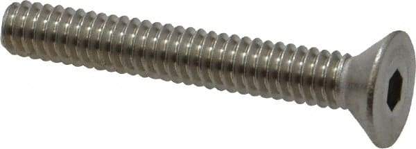 Value Collection - 1/4-20 UNC Hex Socket Drive, 82° Flat Screw - Grade 18-8 Stainless Steel, 1-3/4" OAL - Eagle Tool & Supply