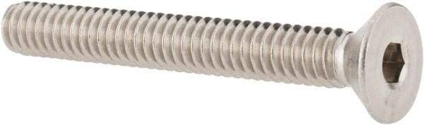 Value Collection - 1/4-20 UNC Hex Socket Drive, 82° Flat Screw - Grade 18-8 Stainless Steel, 2" OAL - Eagle Tool & Supply