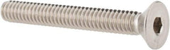 Value Collection - 1/4-20 UNC Hex Socket Drive, 82° Flat Screw - Grade 18-8 Stainless Steel, 2" OAL - Eagle Tool & Supply