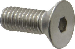 Value Collection - 3/8-16 UNC Hex Socket Drive, 82° Flat Screw - Grade 18-8 Stainless Steel, 1" OAL - Eagle Tool & Supply