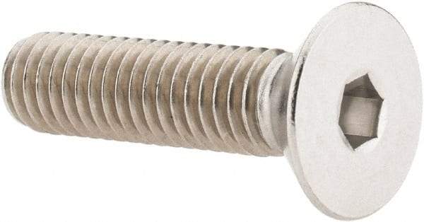 Value Collection - 3/8-16 UNC Hex Socket Drive, 82° Flat Screw - Grade 18-8 Stainless Steel, 1-1/2" OAL - Eagle Tool & Supply