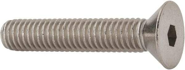 Value Collection - 3/8-16 UNC Hex Socket Drive, 82° Flat Screw - Grade 18-8 Stainless Steel, 2" OAL - Eagle Tool & Supply