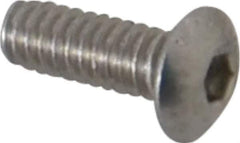 Value Collection - #2-56 UNC Hex Socket Drive, Button Screw - Grade 18-8 Stainless Steel, 1/4" Length Under Head - Eagle Tool & Supply