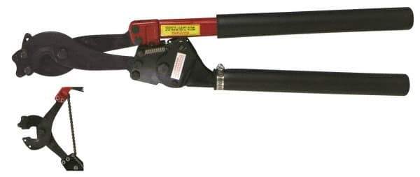 H.K. Porter - 29-1/4" OAL, 1-3/16" Capacity, Cable Cutter - Oval Head, Rubber Handle - Eagle Tool & Supply