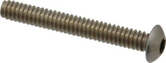 Value Collection - #10-24 UNC Hex Socket Drive, Button Screw - Grade 18-8 Stainless Steel, 1-1/2" Length Under Head - Eagle Tool & Supply
