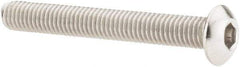 Value Collection - #10-32 UNF Hex Socket Drive, Button Screw - Grade 18-8 Stainless Steel, 1-1/2" Length Under Head - Eagle Tool & Supply