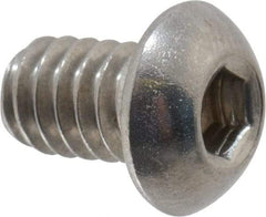 Value Collection - 1/4-20 UNC Hex Socket Drive, Button Screw - Grade 18-8 Stainless Steel, 3/8" Length Under Head - Eagle Tool & Supply