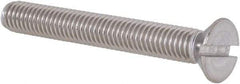 Value Collection - #10-32 UNF, 1-1/2" OAL Slotted Drive Machine Screw - Flat Head, Grade 18-8 Stainless Steel, Uncoated, Without Washer - Eagle Tool & Supply