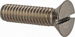 Value Collection - 5/16-18 UNC, 1-1/4" OAL Slotted Drive Machine Screw - Flat Head, Grade 18-8 Stainless Steel, Uncoated, Without Washer - Eagle Tool & Supply
