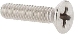 Value Collection - #8-32 UNC, 3/4" OAL Phillips Drive Machine Screw - Flat Head, Grade 18-8 Stainless Steel, Uncoated, Without Washer - Eagle Tool & Supply