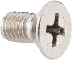 Value Collection - #10-32 UNF, 3/8" OAL Phillips Drive Machine Screw - Flat Head, Grade 18-8 Stainless Steel, Uncoated, Without Washer - Eagle Tool & Supply