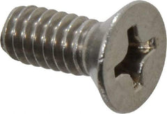 Value Collection - 1/4-20 UNC, 5/8" OAL Phillips Drive Machine Screw - Flat Head, Grade 18-8 Stainless Steel, Uncoated, Without Washer - Eagle Tool & Supply