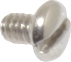 Value Collection - #2-56 UNC, 1/8" Length Under Head Slotted Drive Machine Screw - Pan Head, Grade 18-8 Stainless Steel, Uncoated, Without Washer - Eagle Tool & Supply