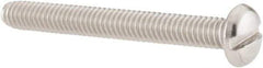 Value Collection - #8-32 UNC, 1-1/2" Length Under Head Slotted Drive Machine Screw - Pan Head, Grade 18-8 Stainless Steel, Uncoated, Without Washer - Eagle Tool & Supply