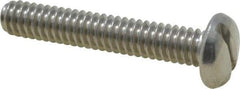 Value Collection - 1/4-20 UNC, 1-1/2" Length Under Head Slotted Drive Machine Screw - Pan Head, Grade 18-8 Stainless Steel, Uncoated, Without Washer - Eagle Tool & Supply