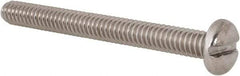 Value Collection - 1/4-20 UNC, 2-1/2" Length Under Head Slotted Drive Machine Screw - Pan Head, Grade 18-8 Stainless Steel, Uncoated, Without Washer - Eagle Tool & Supply