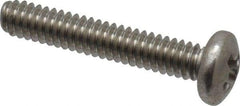 Value Collection - #2-56 UNC, 1/2" Length Under Head Phillips Drive Machine Screw - Pan Head, Grade 18-8 Stainless Steel, Uncoated, Without Washer - Eagle Tool & Supply