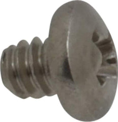 Value Collection - #4-40 UNC, 1/8" Length Under Head Phillips Drive Machine Screw - Pan Head, Grade 18-8 Stainless Steel, Uncoated, Without Washer - Eagle Tool & Supply