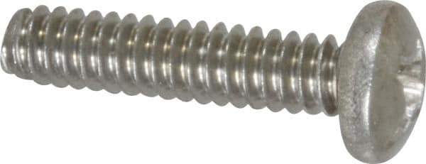 Value Collection - #6-32 UNC, 5/8" Length Under Head Phillips Drive Machine Screw - Pan Head, Grade 18-8 Stainless Steel, Uncoated, Without Washer - Eagle Tool & Supply