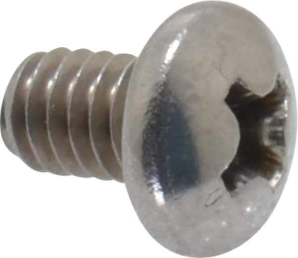Value Collection - #8-32 UNC, 1/4" Length Under Head Phillips Drive Machine Screw - Pan Head, Grade 18-8 Stainless Steel, Uncoated, Without Washer - Eagle Tool & Supply