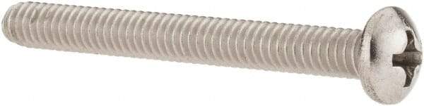 Value Collection - #8-32 UNC, 1-1/2" Length Under Head Phillips Drive Machine Screw - Pan Head, Grade 18-8 Stainless Steel, Uncoated, Without Washer - Eagle Tool & Supply