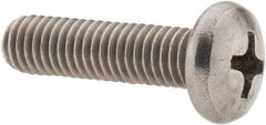 Value Collection - #10-24 UNC, 3/4" Length Under Head Phillips Drive Machine Screw - Pan Head, Grade 18-8 Stainless Steel, Uncoated, Without Washer - Eagle Tool & Supply