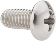 Value Collection - #10-32 UNF, 3/8" Length Under Head Phillips Drive Machine Screw - Pan Head, Grade 18-8 Stainless Steel, Uncoated, Without Washer - Eagle Tool & Supply