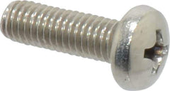 Value Collection - #10-32 UNF, 5/8" Length Under Head Phillips Drive Machine Screw - Pan Head, Grade 18-8 Stainless Steel, Uncoated, Without Washer - Eagle Tool & Supply
