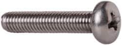 Value Collection - #10-32 UNF, 1" Length Under Head Phillips Drive Machine Screw - Pan Head, Grade 18-8 Stainless Steel, Uncoated, Without Washer - Eagle Tool & Supply