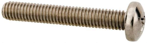 Value Collection - #10-32 UNF, 1-1/4" Length Under Head Phillips Drive Machine Screw - Pan Head, Grade 18-8 Stainless Steel, Uncoated, Without Washer - Eagle Tool & Supply