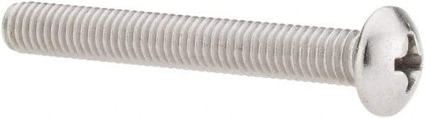 Value Collection - #10-32 UNF, 1-1/2" Length Under Head Phillips Drive Machine Screw - Pan Head, Grade 18-8 Stainless Steel, Uncoated, Without Washer - Eagle Tool & Supply