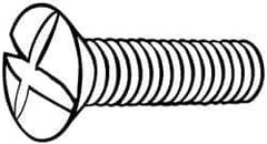 Value Collection - M3x0.50 Metric Coarse, 40mm OAL Phillips Drive Machine Screw - Oval Head, Grade 18-8 & A2 Stainless Steel, Uncoated, Without Washer - Eagle Tool & Supply