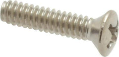 Value Collection - #6-32 UNC, 5/8" OAL Phillips Drive Machine Screw - Oval Head, Grade 18-8 Stainless Steel, Uncoated, Without Washer - Eagle Tool & Supply
